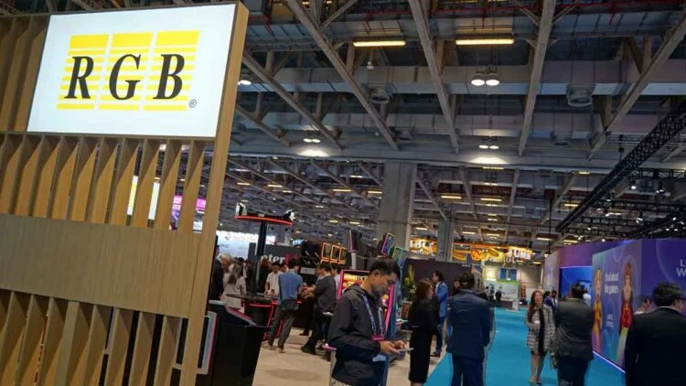 Stand de RGB International en feria de gaming